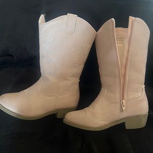 Pink girl boots